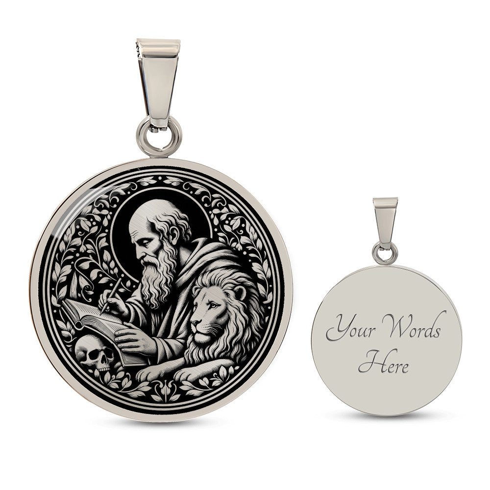 Saint Jerome Medal Necklace – Patron Saint of Translators & Scholars