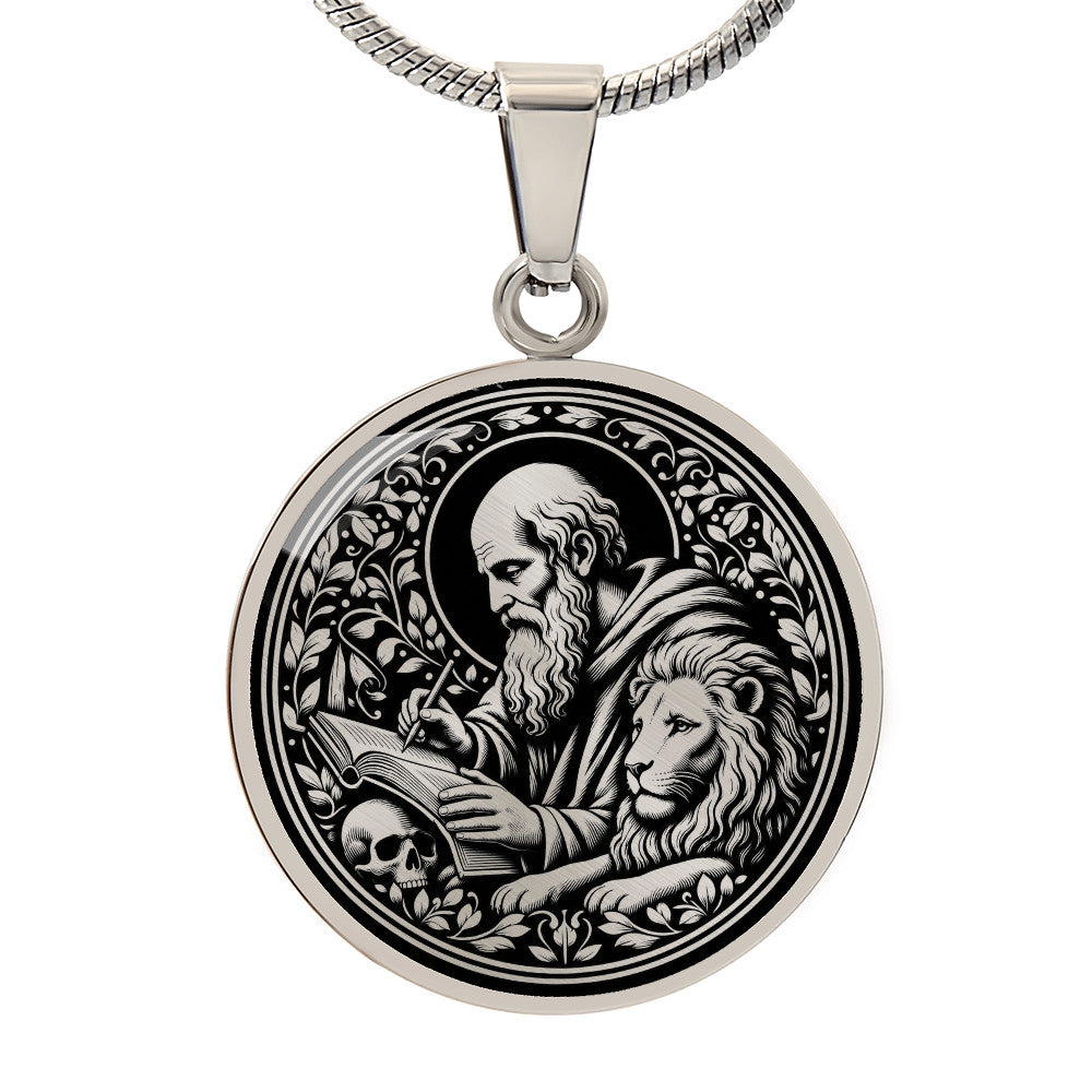 Saint Jerome Medal Necklace – Patron Saint of Translators & Scholars