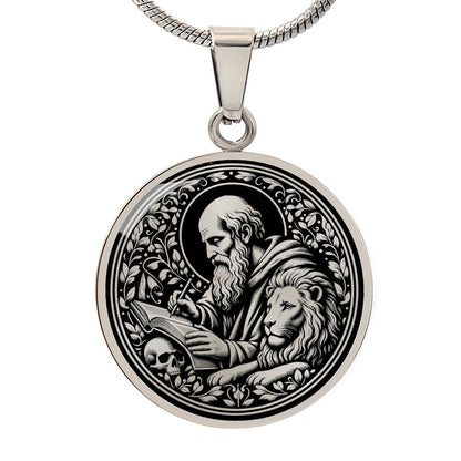 Saint Jerome Medal Necklace – Patron Saint of Translators & Scholars