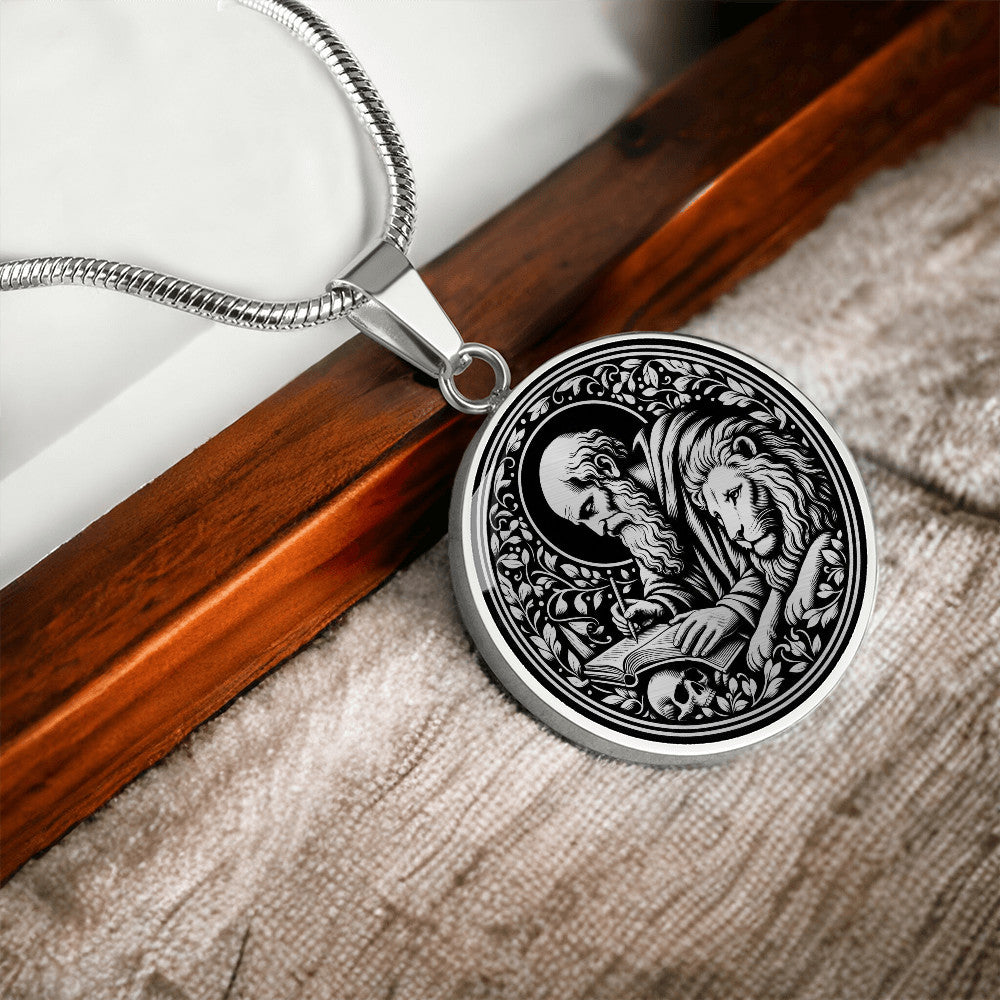 Saint Jerome Medal Necklace – Patron Saint of Translators & Scholars