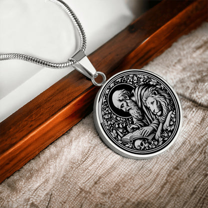 Saint Jerome Medal Necklace – Patron Saint of Translators & Scholars