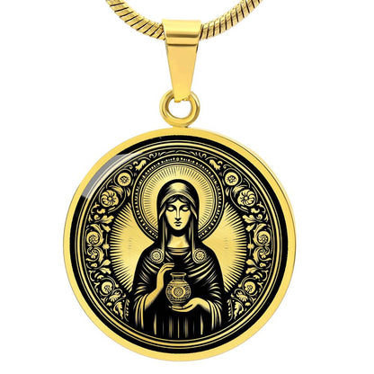 Saint Joanna the Myrrhbearer Medal Necklace – Witness to the Resurrection