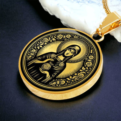 Saint Joanna the Myrrhbearer Medal Necklace – Witness to the Resurrection