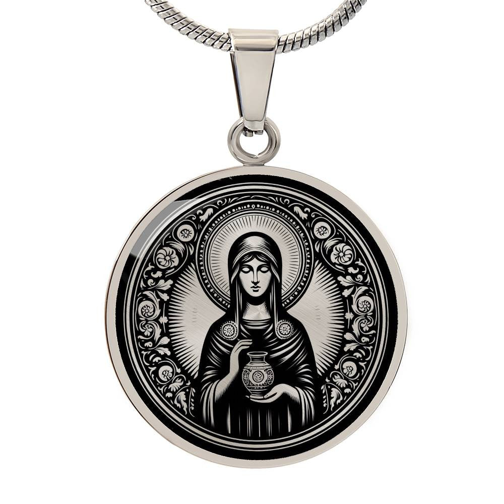 Saint Joanna the Myrrhbearer Medal Necklace – Witness to the Resurrection