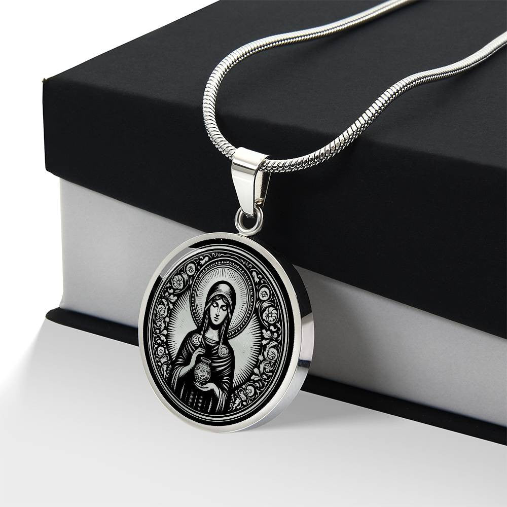 Saint Joanna the Myrrhbearer Medal Necklace – Witness to the Resurrection