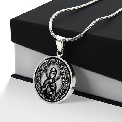 Saint Joanna the Myrrhbearer Medal Necklace – Witness to the Resurrection