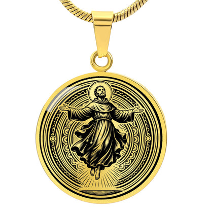Saint Joseph of Cupertino Medal Necklace – Patron Saint of Aviators & Students