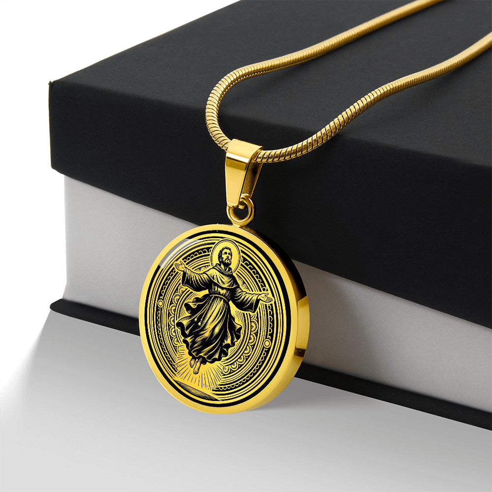 Saint Joseph of Cupertino Medal Necklace – Patron Saint of Aviators & Students