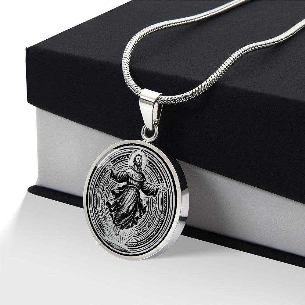 Saint Joseph of Cupertino Medal Necklace – Patron Saint of Aviators & Students