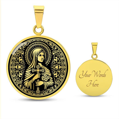 Saint Julia of Carthage Medal Necklace - Patron Saint of Corsica & Torture Survivors