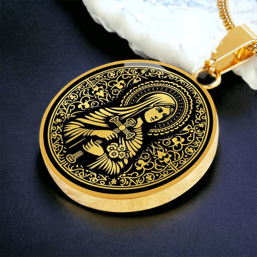Saint Julia of Carthage Medal Necklace - Patron Saint of Corsica & Torture Survivors