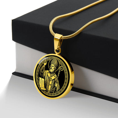 Saint Leo the Great Medal Necklace - Patron Saint of Church Unity and Theologians
