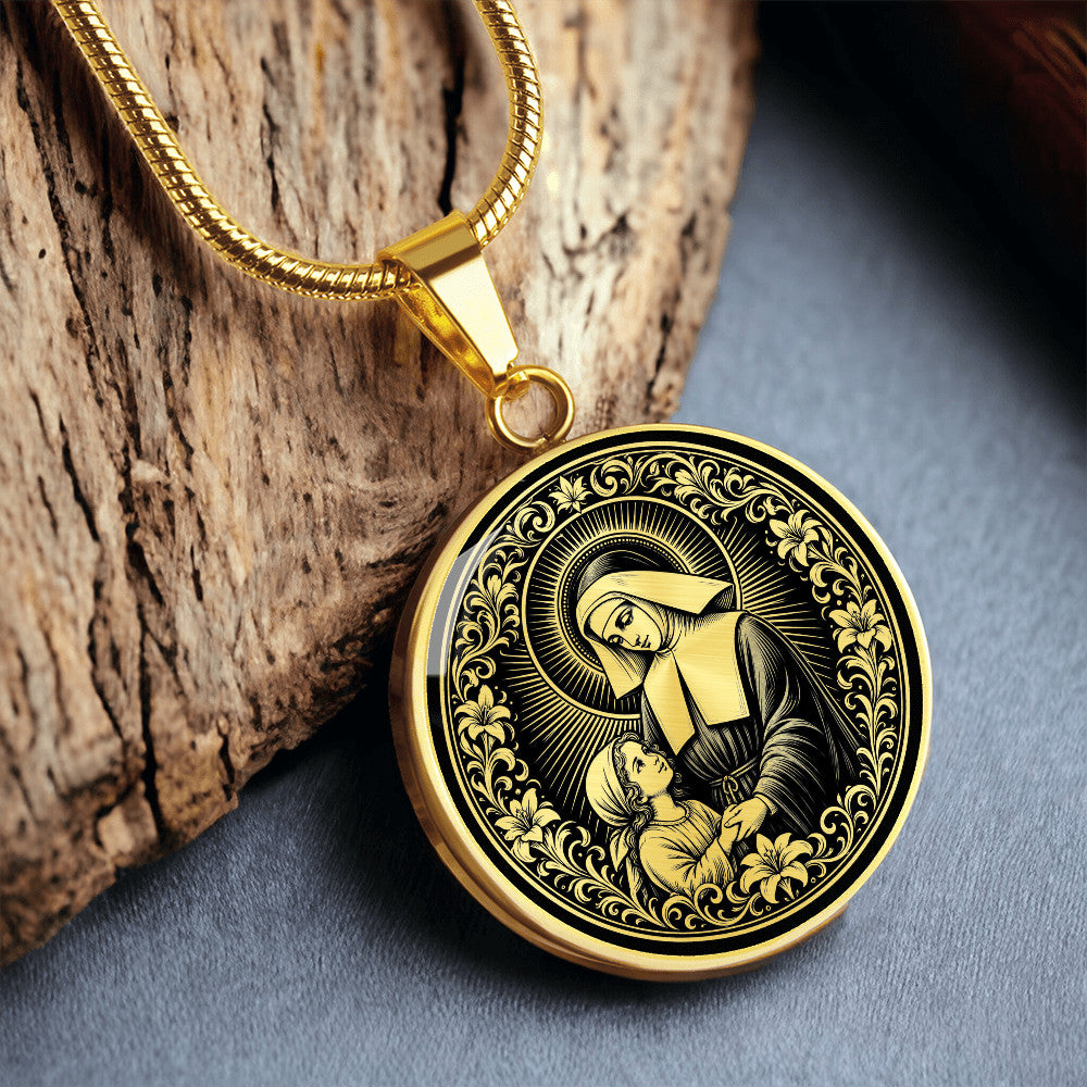 Saint Louise de Marillac Medal Necklace – Patron Saint of Widows and Social Workers