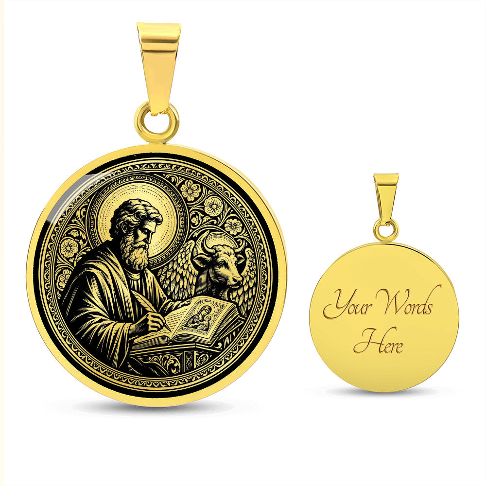 Saint Luke Medal Necklace – Patron Saint of Physicians, Surgeons & Artists