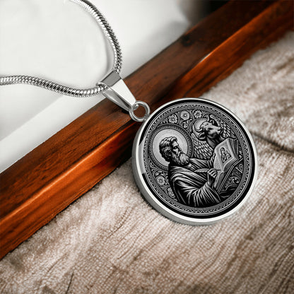 Saint Luke Medal Necklace – Patron Saint of Physicians, Surgeons & Artists
