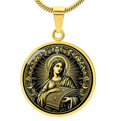 Saint Lydia of Thyatira Medal Necklace – Patron Saint of Businesswomen, Merchants and Entrepreneurs