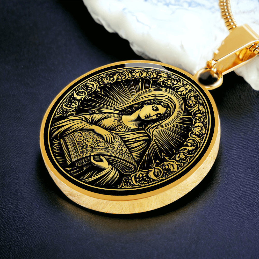 Saint Lydia of Thyatira Medal Necklace – Patron Saint of Businesswomen, Merchants and Entrepreneurs