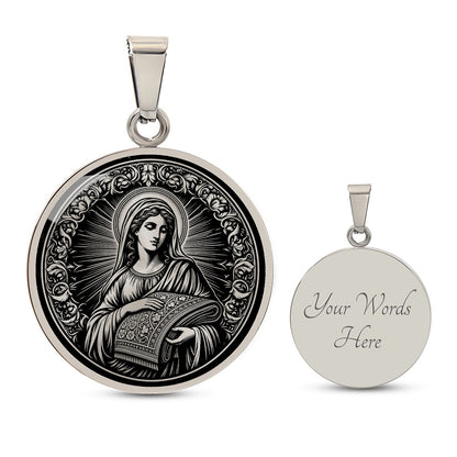 Saint Lydia of Thyatira Medal Necklace – Patron Saint of Businesswomen, Merchants and Entrepreneurs