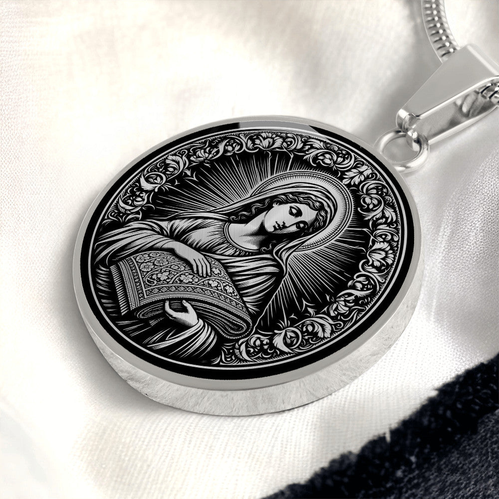 Saint Lydia of Thyatira Medal Necklace – Patron Saint of Businesswomen, Merchants and Entrepreneurs