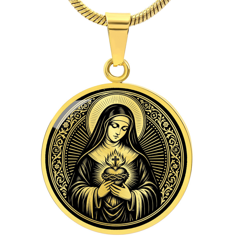 Saint Margaret Mary Alacoque Medal Necklace – Visionary of the Sacred Heart