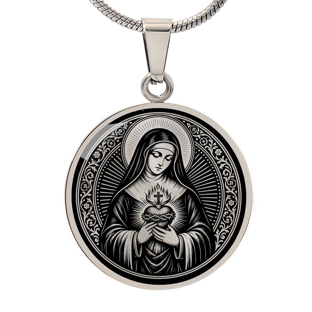 Saint Margaret Mary Alacoque Medal Necklace – Visionary of the Sacred Heart