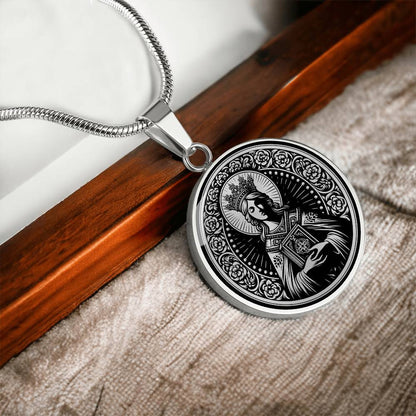 Saint Margaret of Scotland Medal Necklace - Queen, Reformer, Patron of Scotland