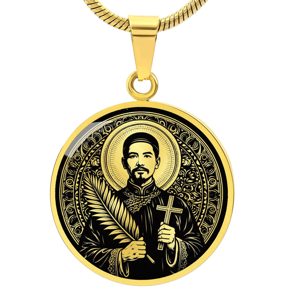 Saint Mark Ji Tianxiang Medal Necklace – Patron Saint of Drug Addicts & Recovery