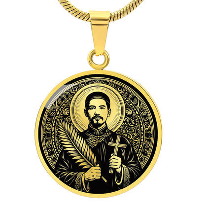Saint Mark Ji Tianxiang Medal Necklace – Patron Saint of Drug Addicts & Recovery