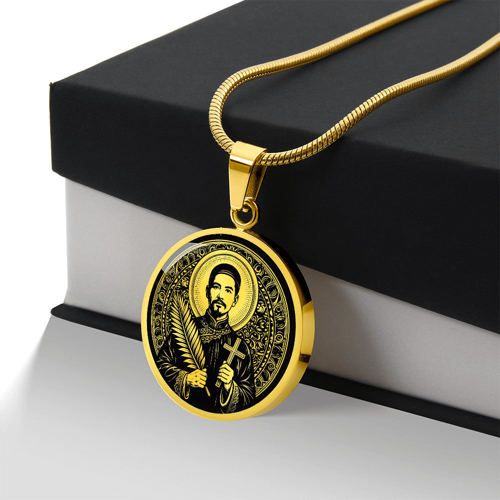 Saint Mark Ji Tianxiang Medal Necklace – Patron Saint of Drug Addicts & Recovery