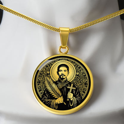 Saint Mark Ji Tianxiang Medal Necklace – Patron Saint of Drug Addicts & Recovery