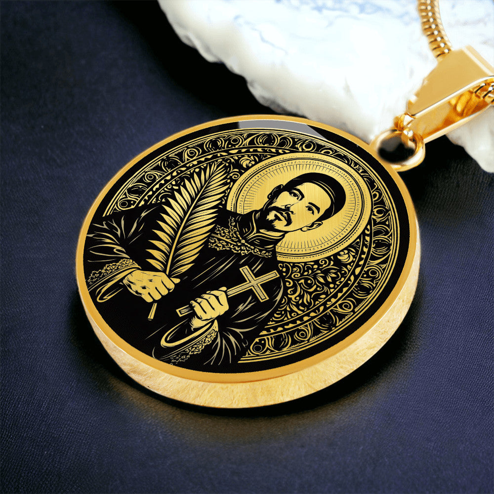 Saint Mark Ji Tianxiang Medal Necklace – Patron Saint of Drug Addicts & Recovery