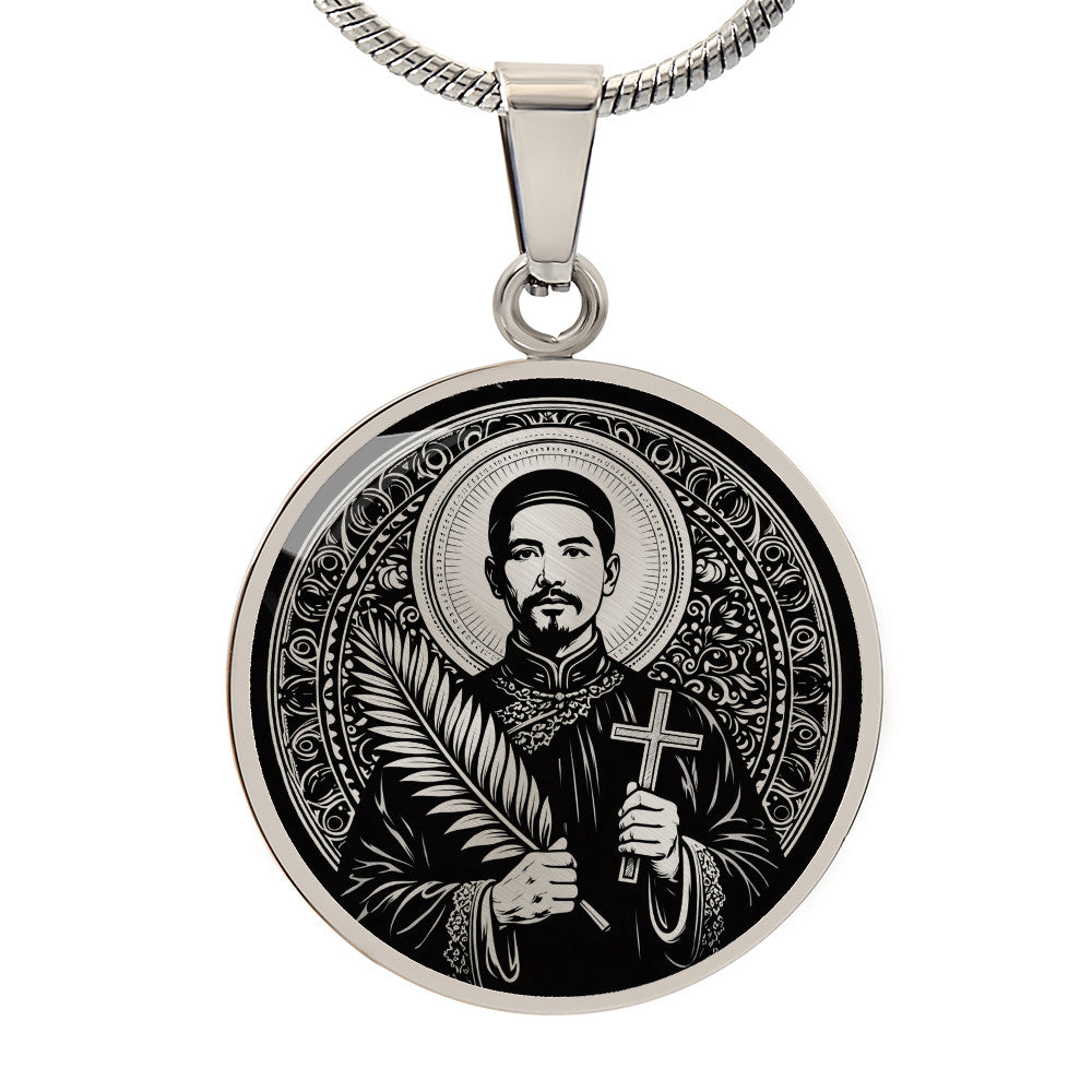Saint Mark Ji Tianxiang Medal Necklace – Patron Saint of Drug Addicts & Recovery