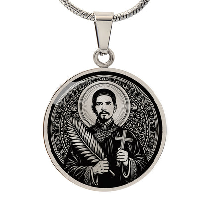 Saint Mark Ji Tianxiang Medal Necklace – Patron Saint of Drug Addicts & Recovery