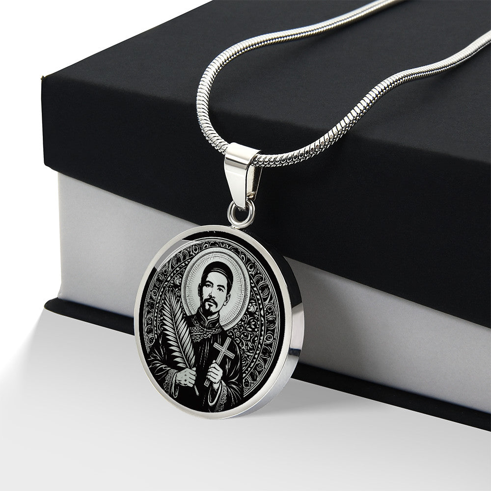 Saint Mark Ji Tianxiang Medal Necklace – Patron Saint of Drug Addicts & Recovery