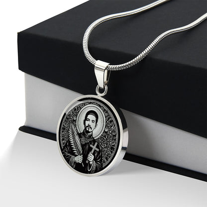 Saint Mark Ji Tianxiang Medal Necklace – Patron Saint of Drug Addicts & Recovery