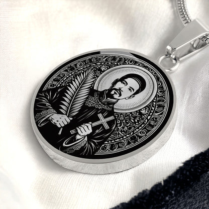 Saint Mark Ji Tianxiang Medal Necklace – Patron Saint of Drug Addicts & Recovery
