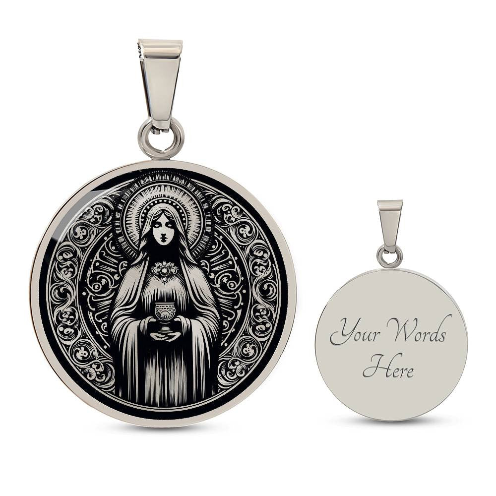 Saint Mary Magdalene Medal Necklace – Patron Saint of Converts & Penitents