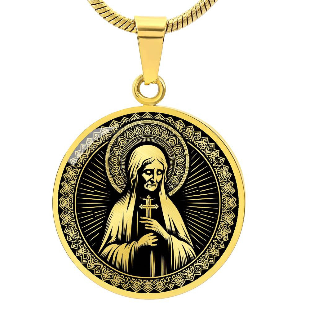 Saint Mary of Egypt Medal Necklace - Patron Saint of Penitents & Recovery