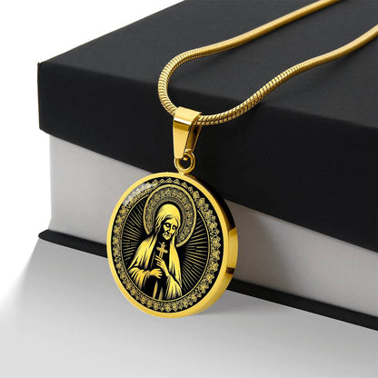 Saint Mary of Egypt Medal Necklace - Patron Saint of Penitents & Recovery