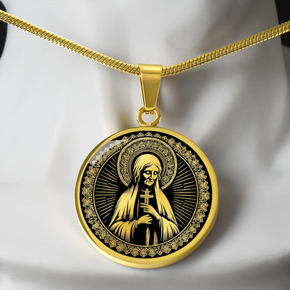 Saint Mary of Egypt Medal Necklace - Patron Saint of Penitents & Recovery