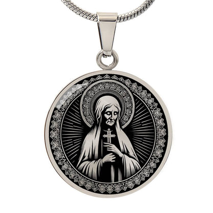 Saint Mary of Egypt Medal Necklace - Patron Saint of Penitents & Recovery