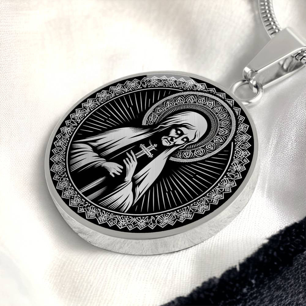 Saint Mary of Egypt Medal Necklace - Patron Saint of Penitents & Recovery