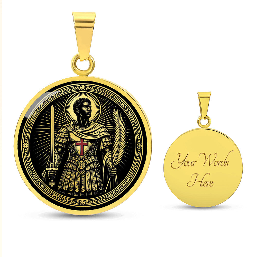 Saint Maurice Medal Necklace – Patron Saint of Soldiers & Infantry