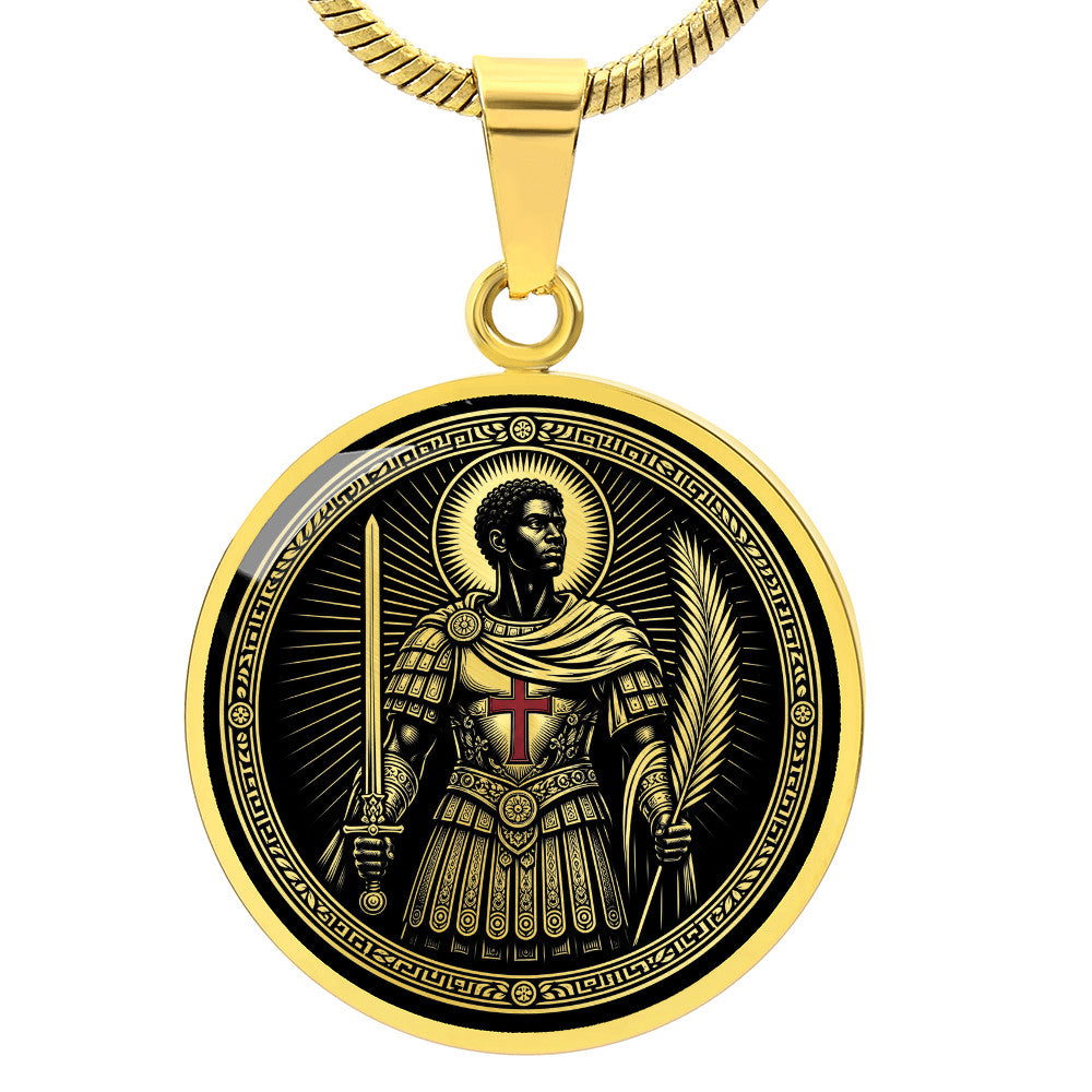 Saint Maurice Medal Necklace – Patron Saint of Soldiers & Infantry