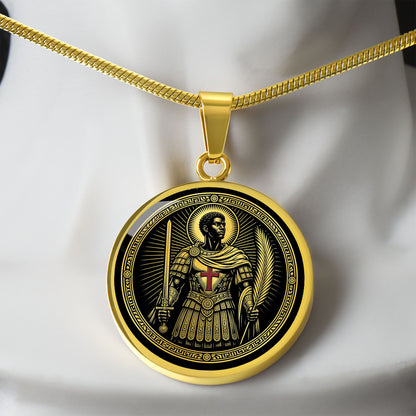 Saint Maurice Medal Necklace – Patron Saint of Soldiers & Infantry