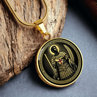 Saint Maurice Medal Necklace – Patron Saint of Soldiers & Infantry