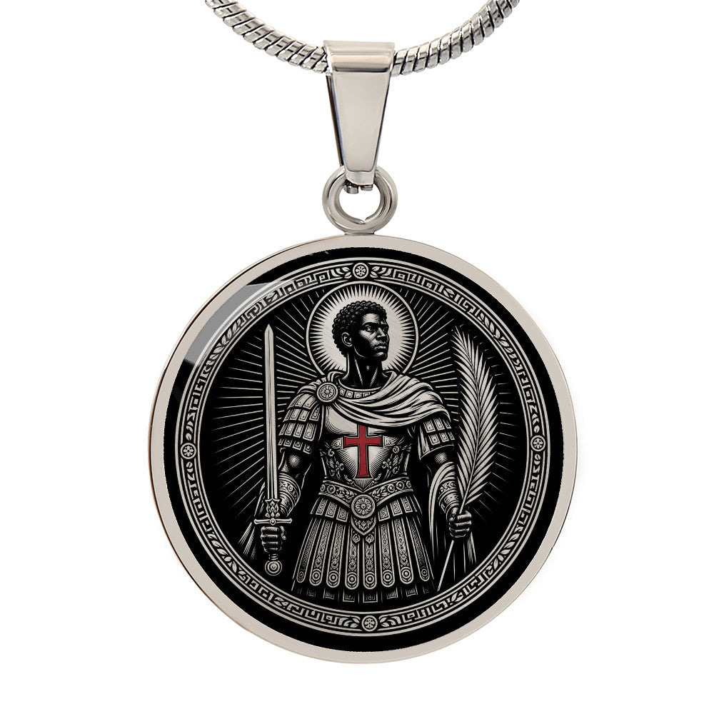 Saint Maurice Medal Necklace – Patron Saint of Soldiers & Infantry