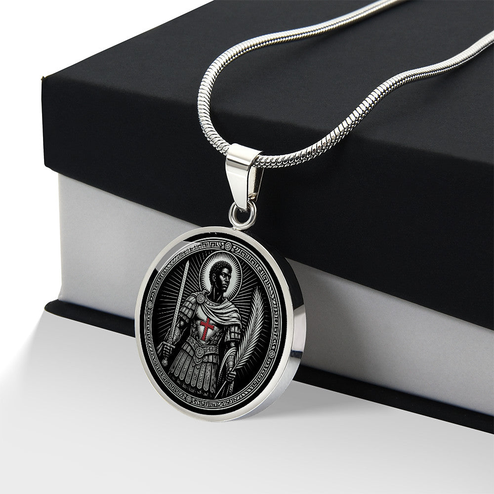 Saint Maurice Medal Necklace – Patron Saint of Soldiers & Infantry