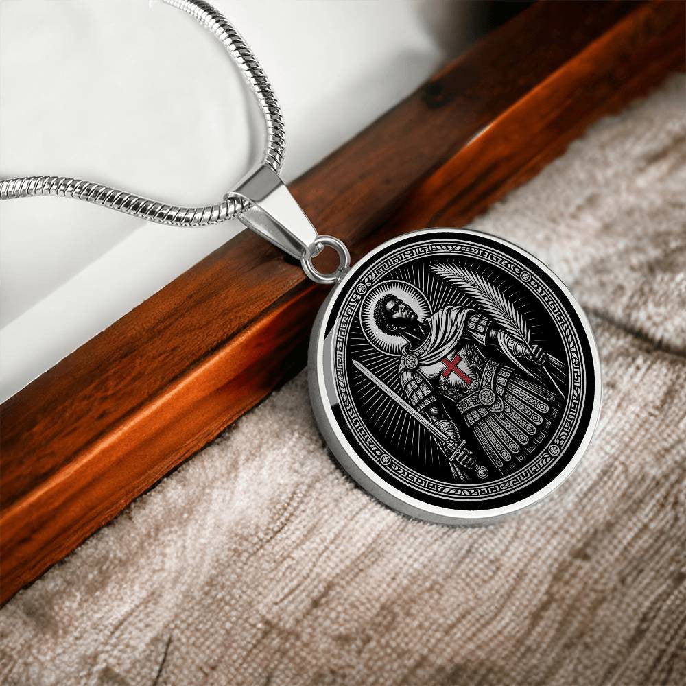 Saint Maurice Medal Necklace – Patron Saint of Soldiers & Infantry