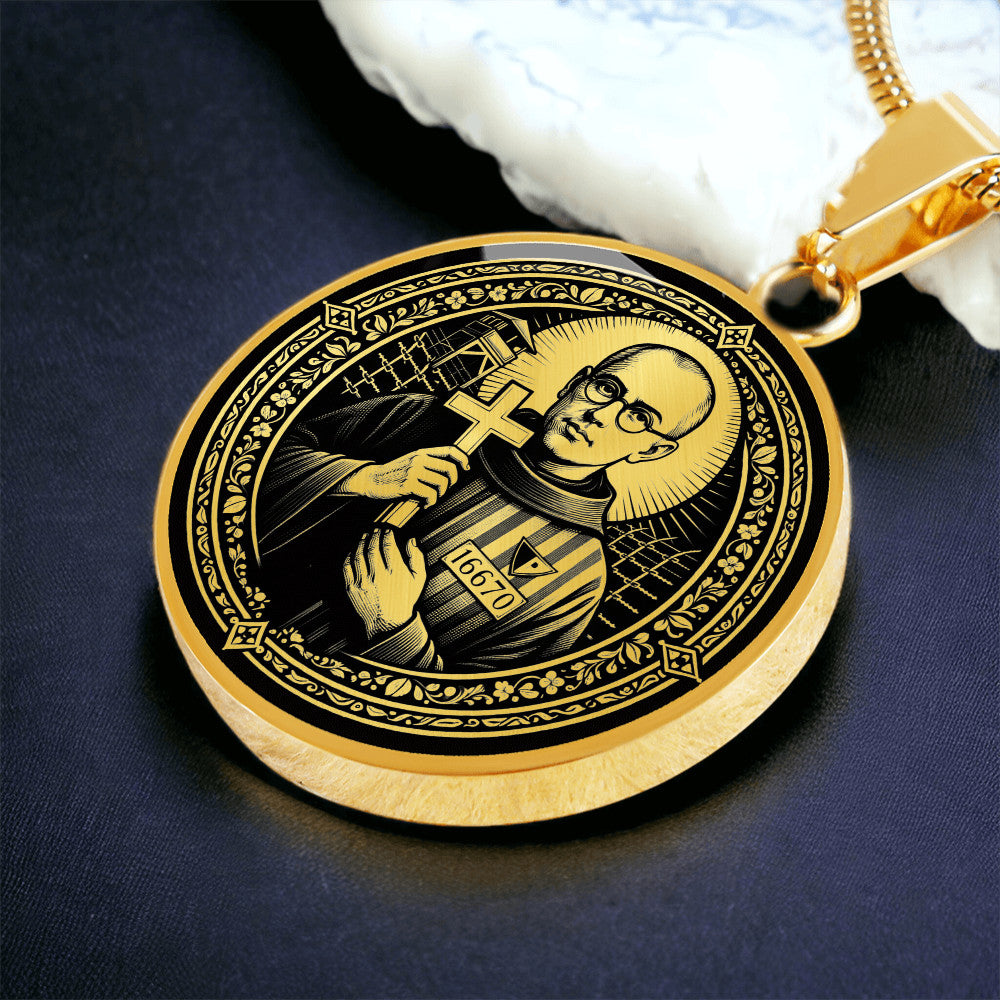 Saint Maximilian Kolbe Medal Necklace – Patron Saint of Prisoners, Families and Recovering Addicts